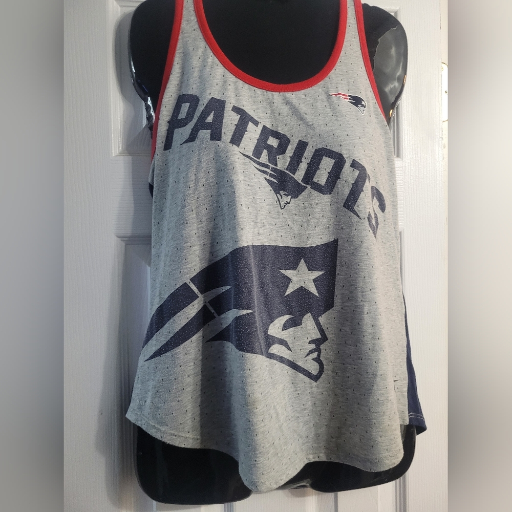 Patriots Gray and Red Tank Top